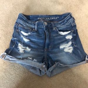 High rise shortie next level stretch Jean shorts